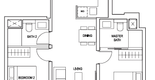 penrose-2-bedroom-premium-type (2p)a-singapore
